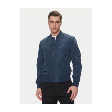 Geaca bomber barbati  bleumarin - material rezistent