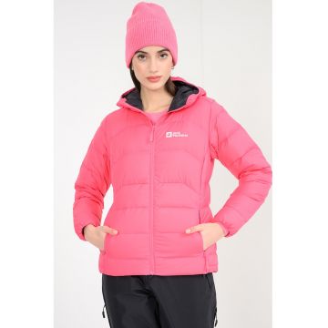 Geaca cu umplutura de puf pentru drumetii Ather - Roz pastel