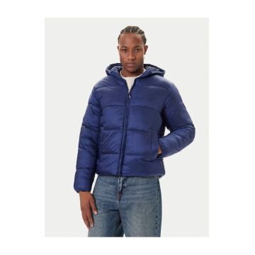 Geaca de iarna barbateasca  albastru - fabricata din materiale de calitate -