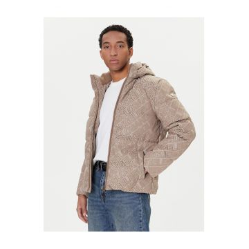 Geaca de iarna barbati  bej - material de calitate