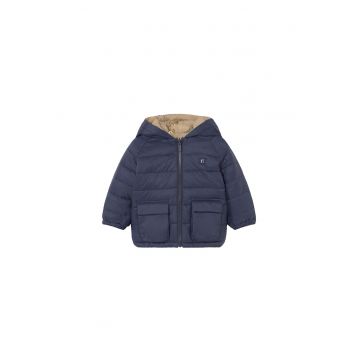 Geaca de iarna  bleumarin/bej - pentru baieti