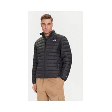 Geaca de puf barbati -  negru - 100% nailon reciclat -