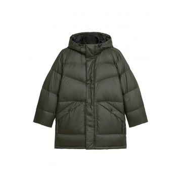 Geaca de puf barbati  verde - fabricata din material usor