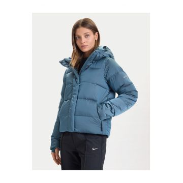 Geaca de puf dama  albastru - fabricata din material usor -