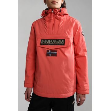 Geaca fara inchidere cu gluga Rainforest - Roz