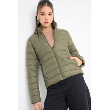 Geaca matlasata Cami - Verde sparanghel