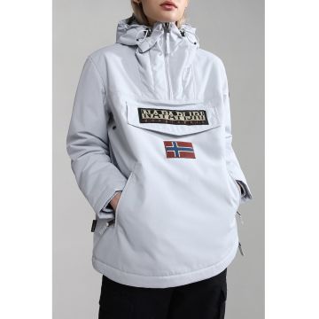 Geaca pull-on cu gluga Rainforest - Gri deschis