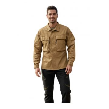 Jacheta cu doua buzunare cu clapa pe partea din fata -