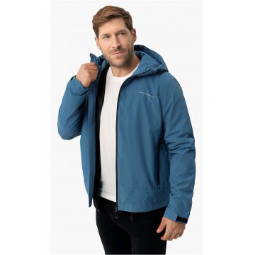 Jacheta de ploaie de tranzitie - gluga - fermoar - mansete ajustabile -  J-Tour - albastru - Albastru