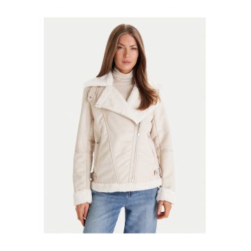 Jacheta imitatie piele  bej - Bej