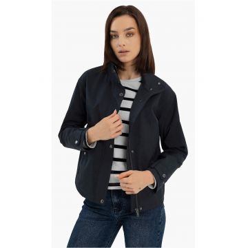 Jacheta scurta de primavara cu fermoar si buzunare  J-Melba - bleumarin - Bleumarin