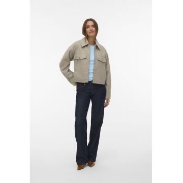 Jacheta uni cu fermoar - Bej