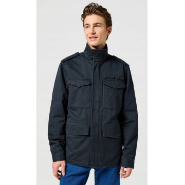 Geaca barbati -  FIELD JACKET - bumbac - negru - fermoar - maneca scurta -