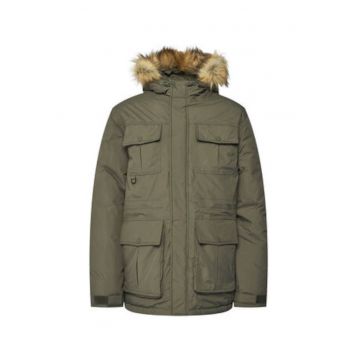 Geaca barbati -  parka - verde - 100% nailon