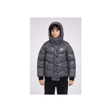 Geaca copii din puf  J4YL02 8 ani 128 CM Gri