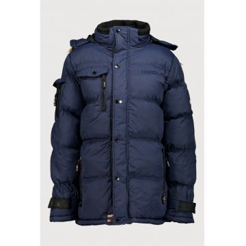 Geaca cu gluga detasabila si vatelina Bonapart - Bleumarin