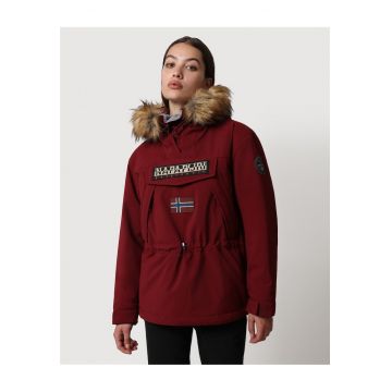 Geaca cu gluga si blana artificiala Skidoo -