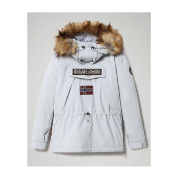 Geaca cu gluga si imitatie de blana Skidoo -