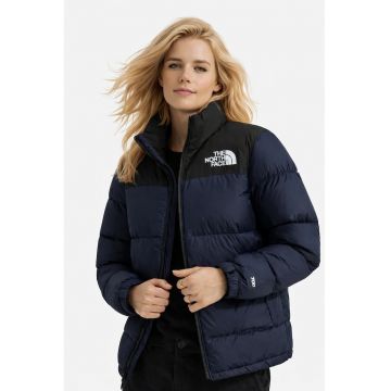 Geaca dama de puf  1996 Retro Nuptse Negru - Albastru - Negru/Albastru