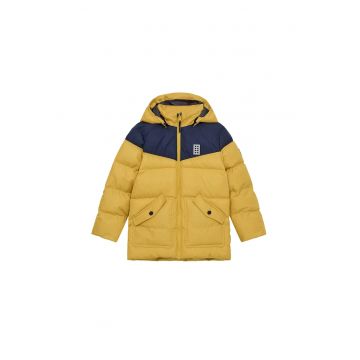Geaca de iarna copii  galben - bleumarin