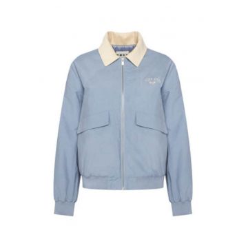 Geaca de tranzitie -  albastru - bumbac/nailon