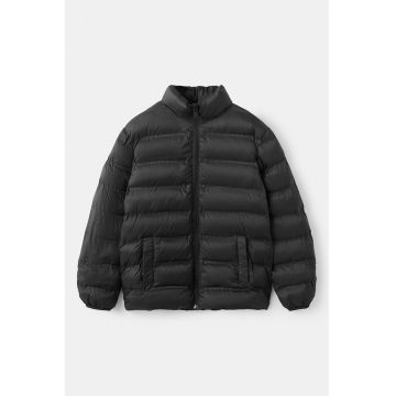 Geaca matlasata cu eticheta interioara pentru nume - Negru