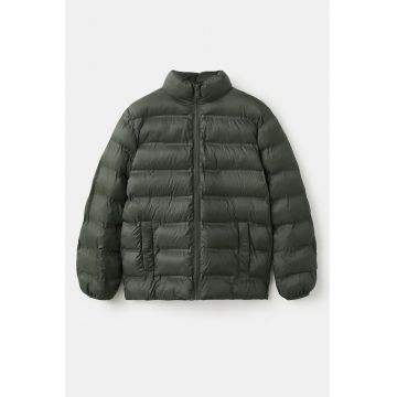 Geaca matlasata cu eticheta interioara pentru nume - Verde englez