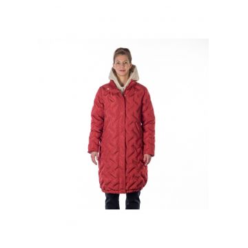 Geaca sport lunga dama Enid - Rosu