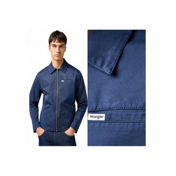 Jacheta Barbati -  Rodeo Utility Jacket - Regular Fit - Design Clasic - Maneci Lungi - 2 Buzunare - Cu Fermoar - Bumbac - M INTL - Albastru