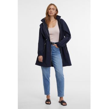 Jacheta cu buzunare cu fermoar - Bleumarin