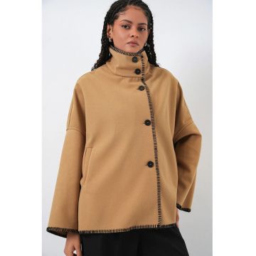 Jacheta dama -  galben chihlimbar - textil