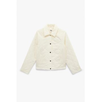 Jacheta matlasata cu guler clasic - Bej deschis