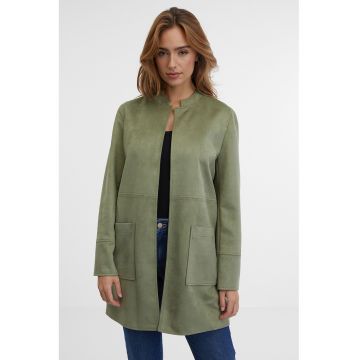 Jacheta uni cu buzunare laterale - Verde