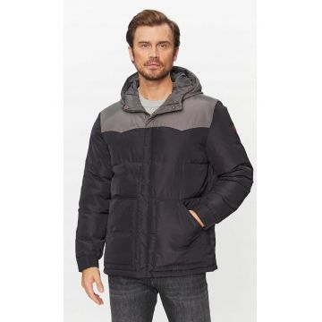 Geaca barbati  poliester - gri/negru -
