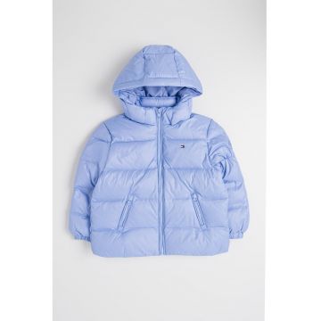 Geaca cu buzunare laterale - Albastru glaciar