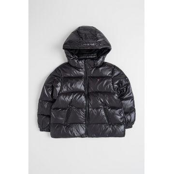 Geaca cu buzunare laterale - Negru