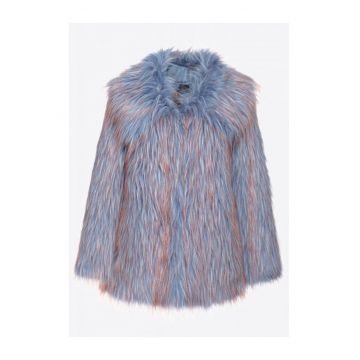 Geaca dama  CruDelia - blana economica - portocaliu-albastru - poliester -