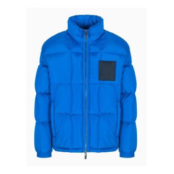 Geaca dama  Lapis Lazuli - regular - cobalt - poliamida - captuseala puf de rata - Albastru