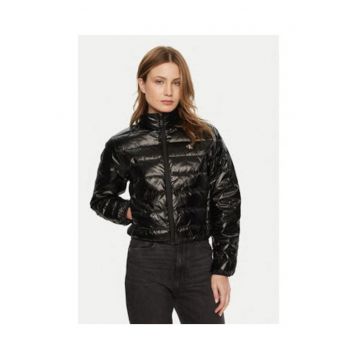 Geaca dama -  nylon reciclat - negru -