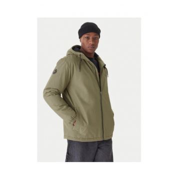 Geaca de tranzitie barbati -  verde - bumbac si nailonwqf - Kaki