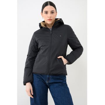 Geaca reversibila cu puf - Negru