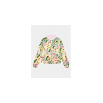 Jacheta Bomber Cu Imprimeu Floral
