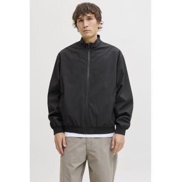 Jacheta regular fit cu fermoar - Negru