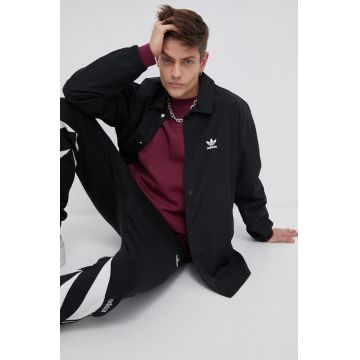 Adidas Originals Geacă H09129 bărbați, culoarea negru, de tranzitie, oversize