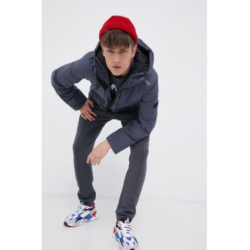 Tom Tailor Geacă bărbați, culoarea gri, de iarnă Tom Tailor Geacă bărbați, culoarea gri, de iarnă