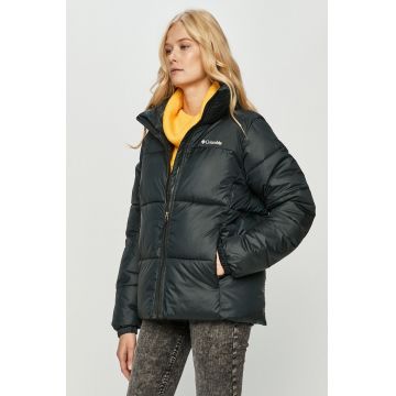 Columbia geacă Puffect Jacket femei, culoarea negru, de iarnă 1864781