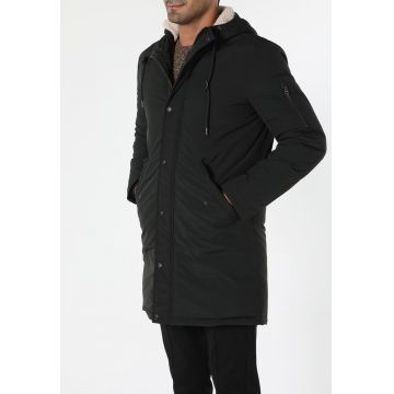 Geaca parka regular fit cu gluga ajustabila