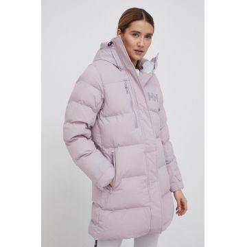 Helly Hansen Geacă femei, culoarea roz, de iarnă