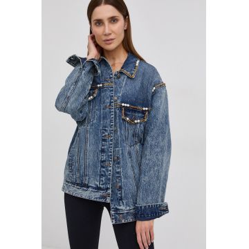 Miss Sixty Geacă jeans femei, de tranzitie, oversize