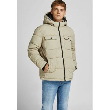 Jack & Jones - Geaca cu gluga si buzunare cu clapa